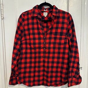 J.Crew flannel quarter button-down shirt